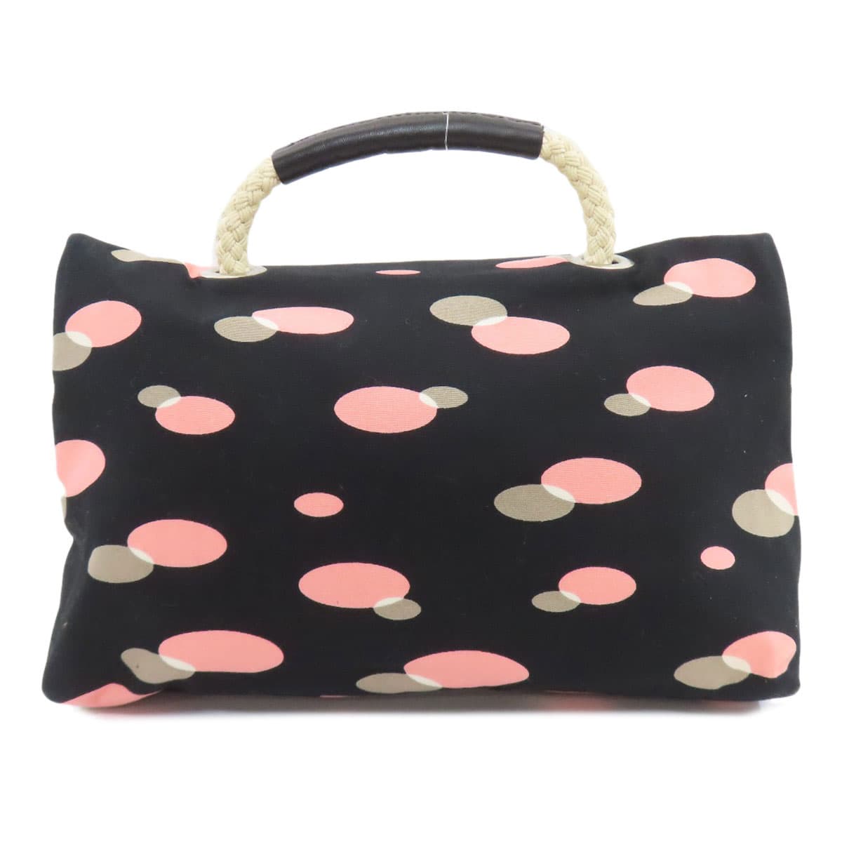 Longchamp Handled Mini Pouch Handbag Canvas Ladies [Used] [Longchamp] 2