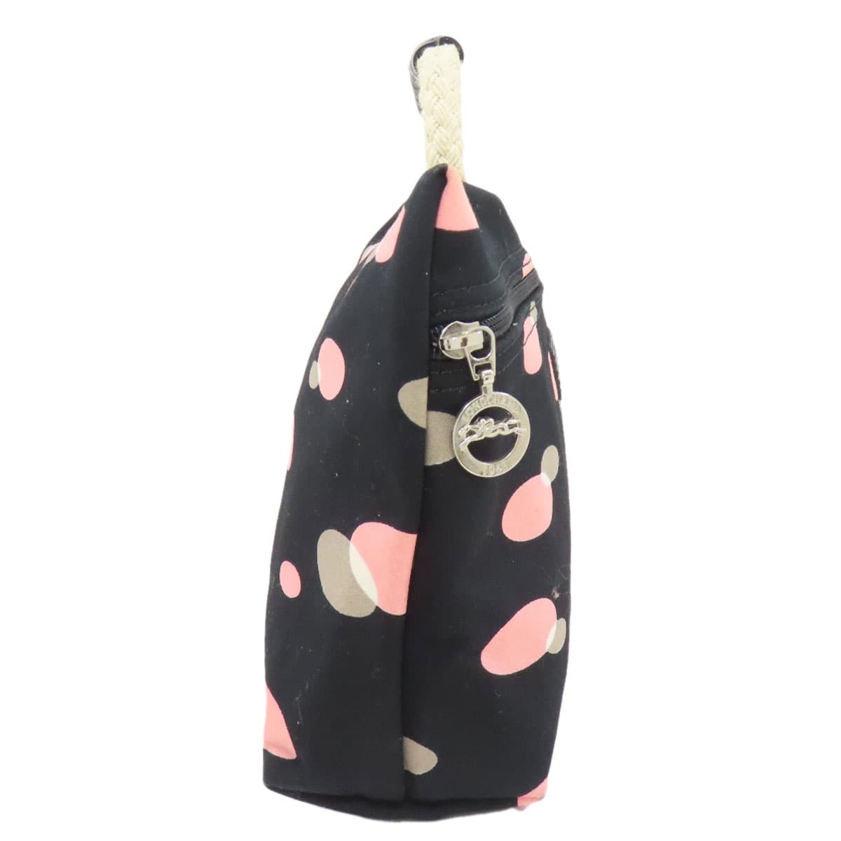 Longchamp Handled Mini Pouch Handbag Canvas Ladies [Used] [Longchamp] 3