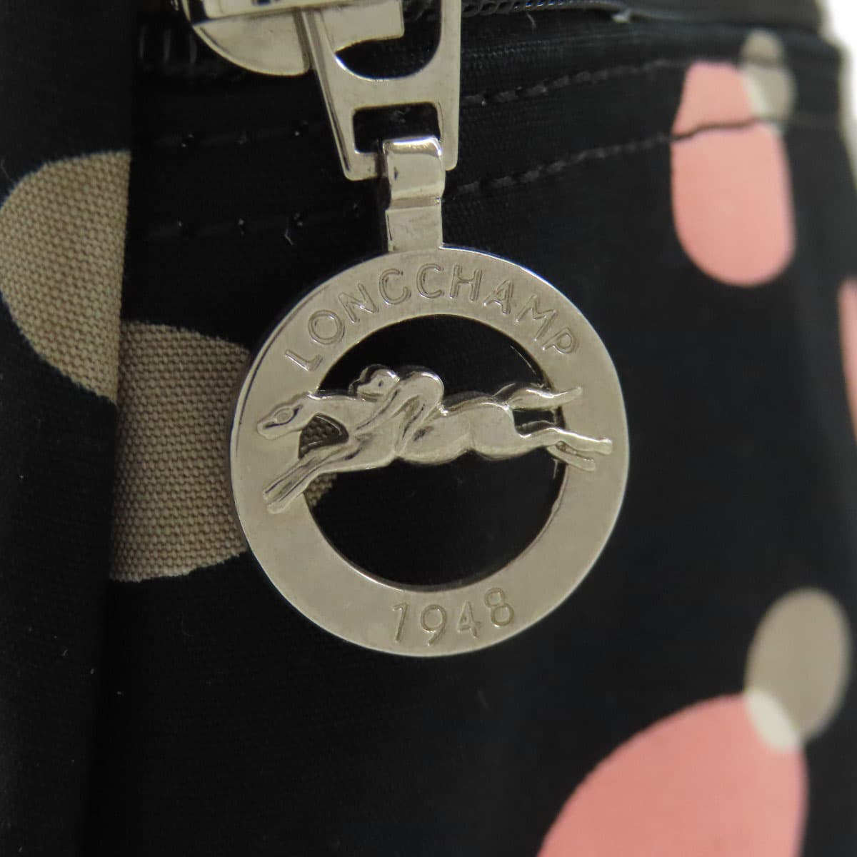 Longchamp Handled Mini Pouch Handbag Canvas Ladies [Used] [Longchamp] 8