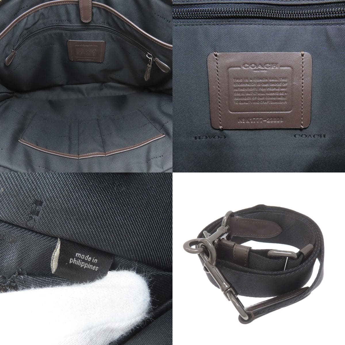 Coach 23808 Briefcase 2WAY Business Bag Nylon Material Men's [Used] [COACH] 23808 5