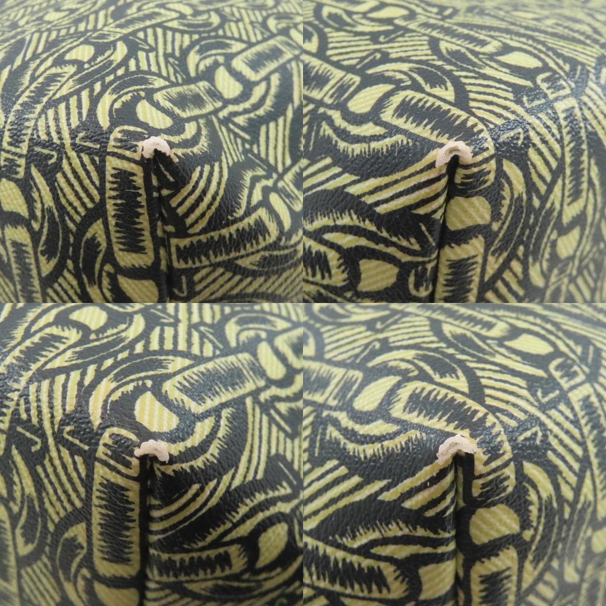 Coach F37854 Chain Pattern Tote Bag PVC/Leather Ladies [Used] [COACH] F37854 10