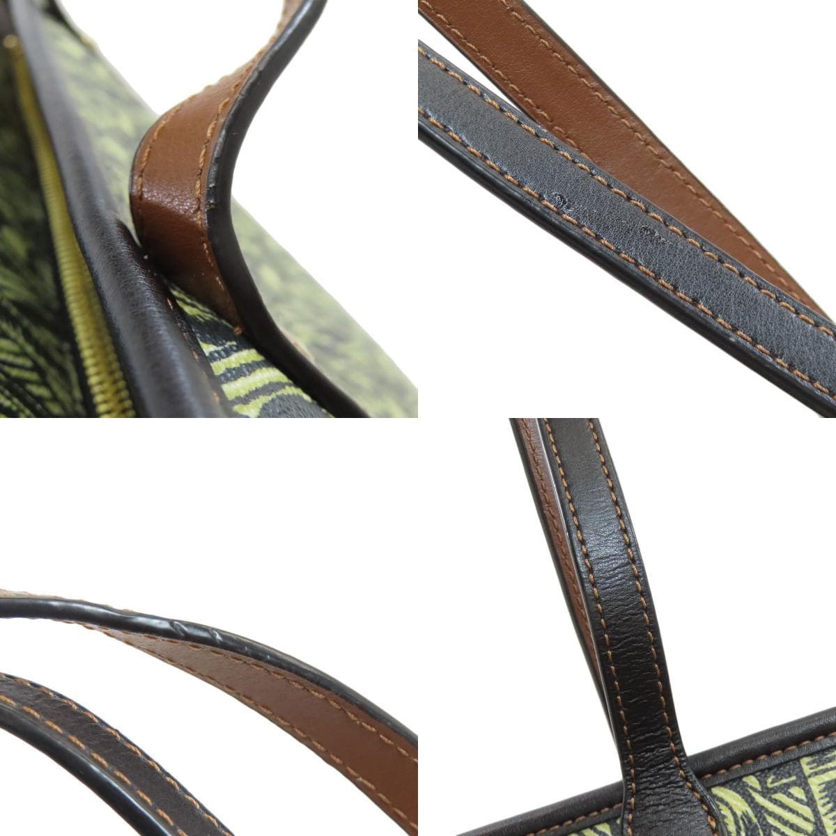 Coach F37854 Chain Pattern Tote Bag PVC/Leather Ladies [Used] [COACH] F37854 9