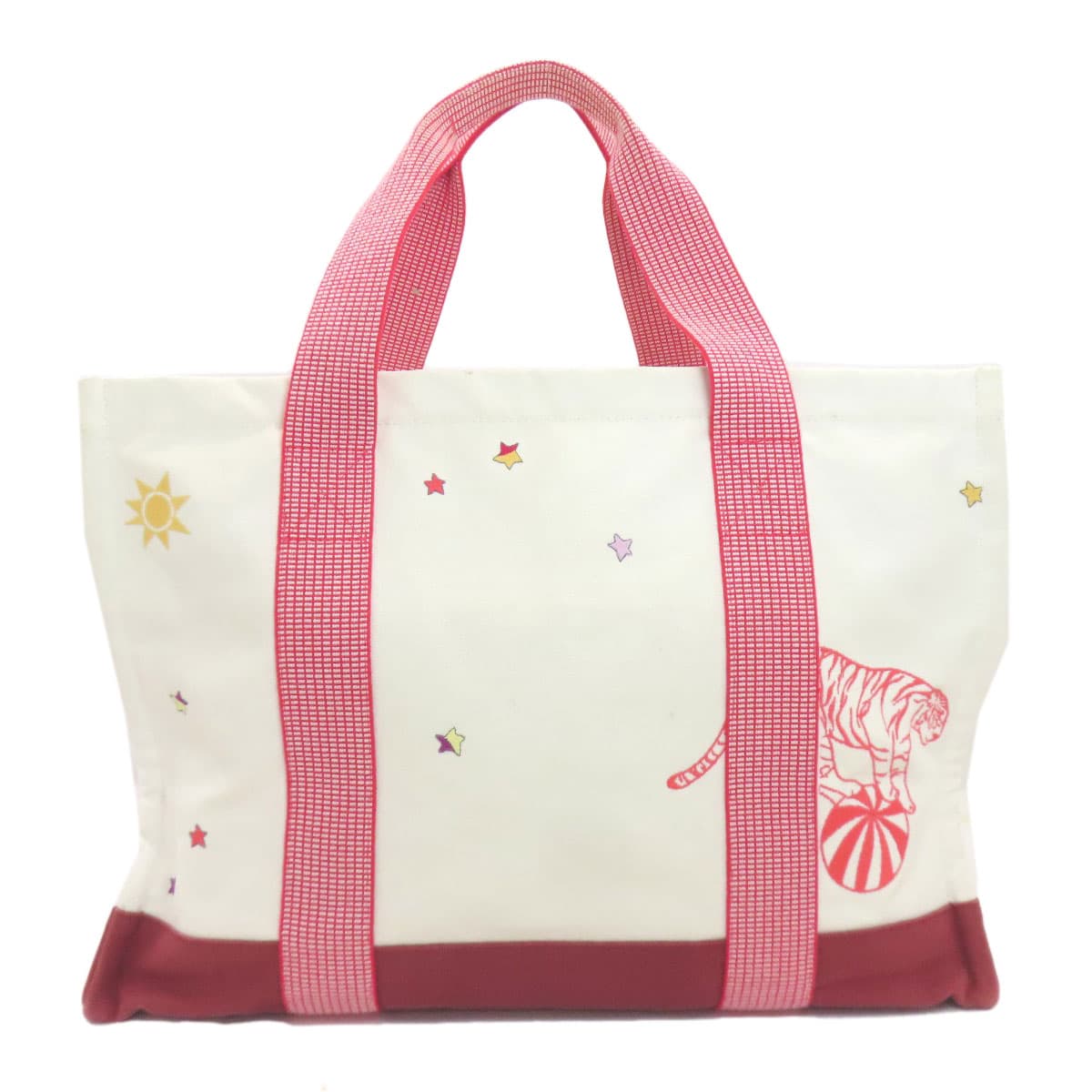 Hermes Circus Mother's Bag Tote Bag Canvas Ladies [Used] [HERMES] 2
