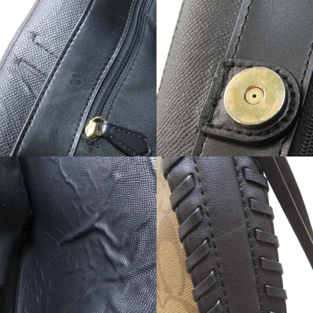 Coach F76778 Flower Motif Signature Tote Bag PVC Ladies [Used] [COACH] F76778 8