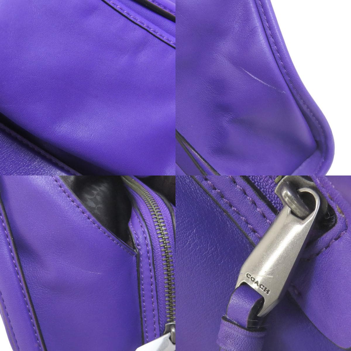 Coach 32221 Logo Handbag Leather Ladies [Used] [COACH] 32221 7