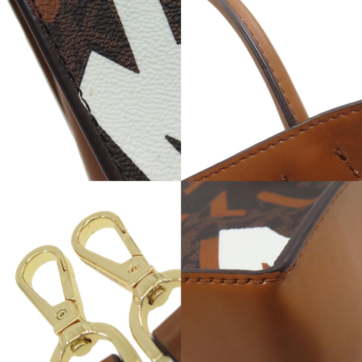 Michael Kors MK Signature 2WAY Handbag PVC Ladies [Used] [Michael Kors] 9