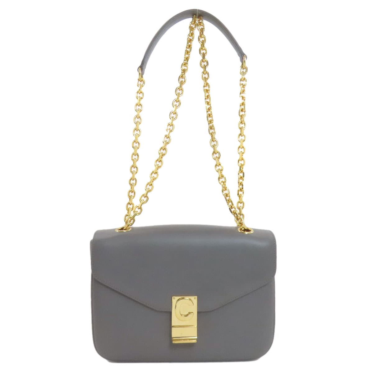 Celine Medium C Shoulder Bag Calf Leather for Women [Used] [CELINE]