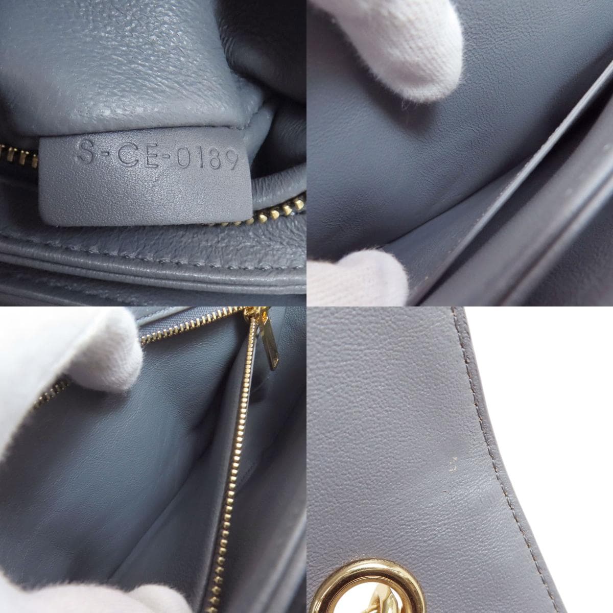 Celine Medium C Shoulder Bag Calf Leather for Women [Used] [CELINE] 7