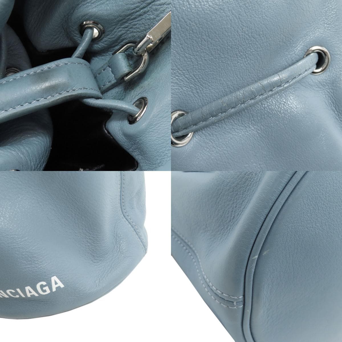 Balenciaga 638342 Drawstring Bucket 2WAY Handbag Leather Ladies [Used] [BALENCIAGA] 638342 8