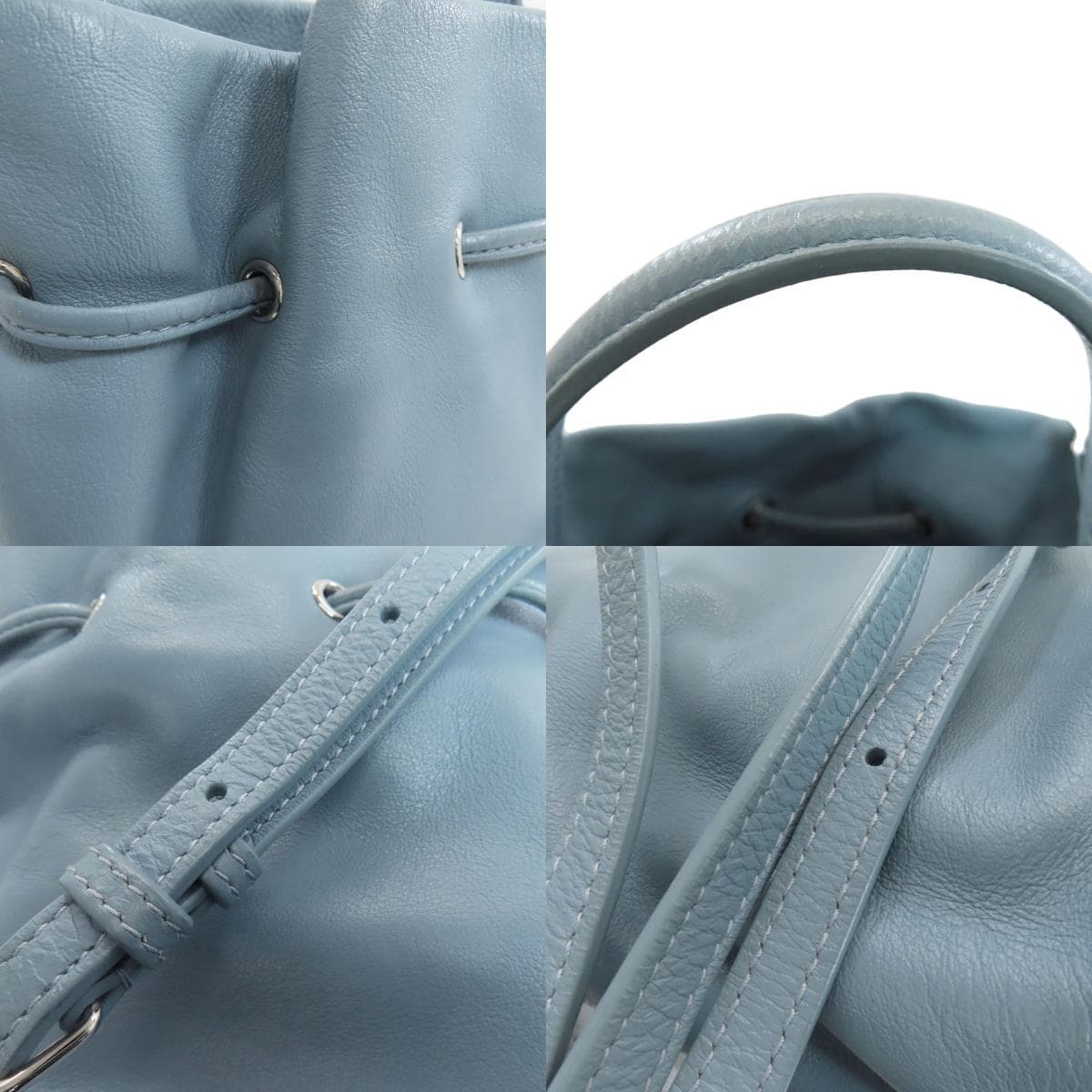 Balenciaga 638342 Drawstring Bucket 2WAY Handbag Leather Ladies [Used] [BALENCIAGA] 638342 9