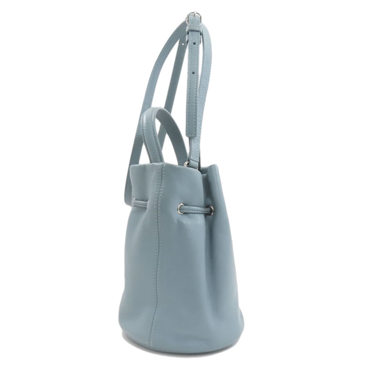 Balenciaga 638342 Drawstring Bucket 2WAY Handbag Leather Ladies [Used] [BALENCIAGA] 638342 3