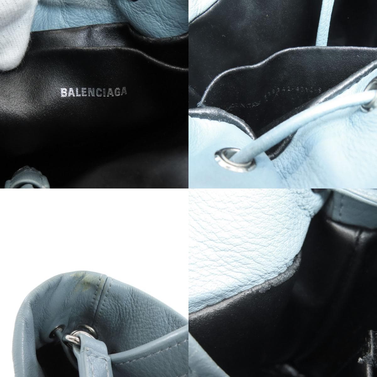 Balenciaga 638342 Drawstring Bucket 2WAY Handbag Leather Ladies [Used] [BALENCIAGA] 638342 6