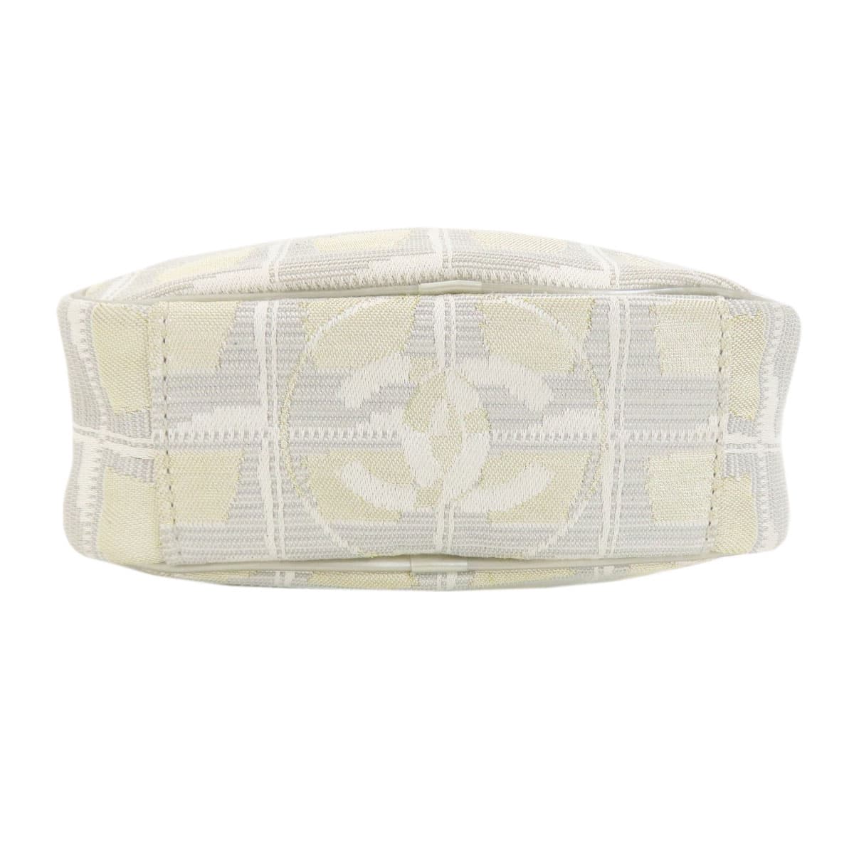 Chanel Neutral Travel Line Shoulder Bag Nylon Jacquard Women's [Used] [CHANEL] 4