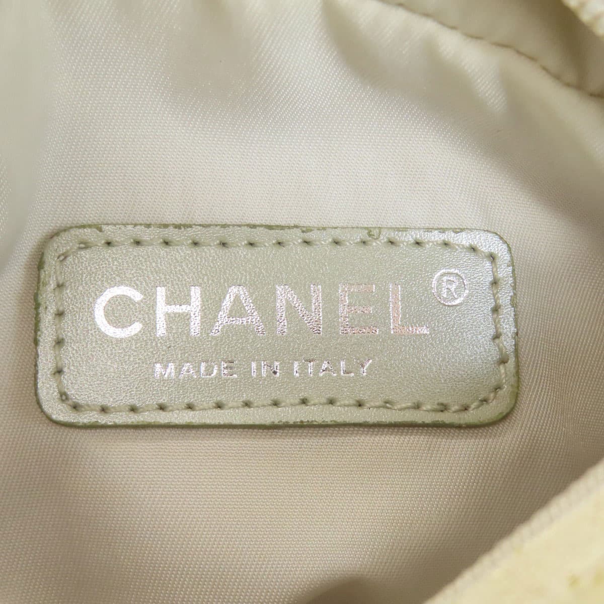 Chanel Neutral Travel Line Shoulder Bag Nylon Jacquard Women's [Used] [CHANEL] 6