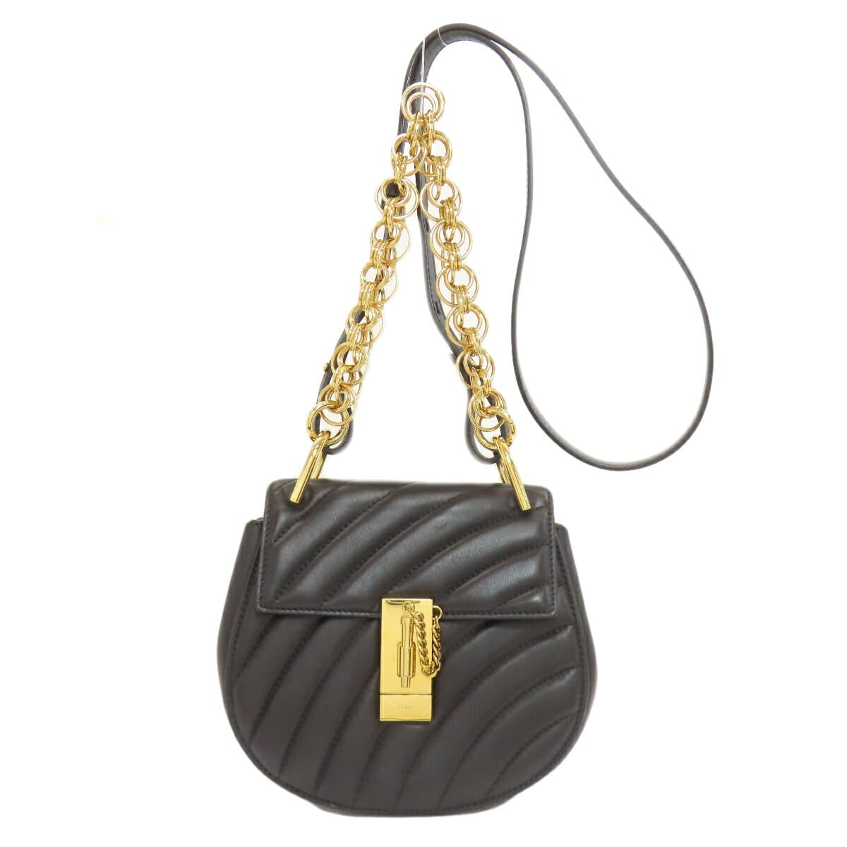 Chloe Drew Bijou 2WAY Shoulder Bag Calf Leather for Women [Used] [CHLOE]