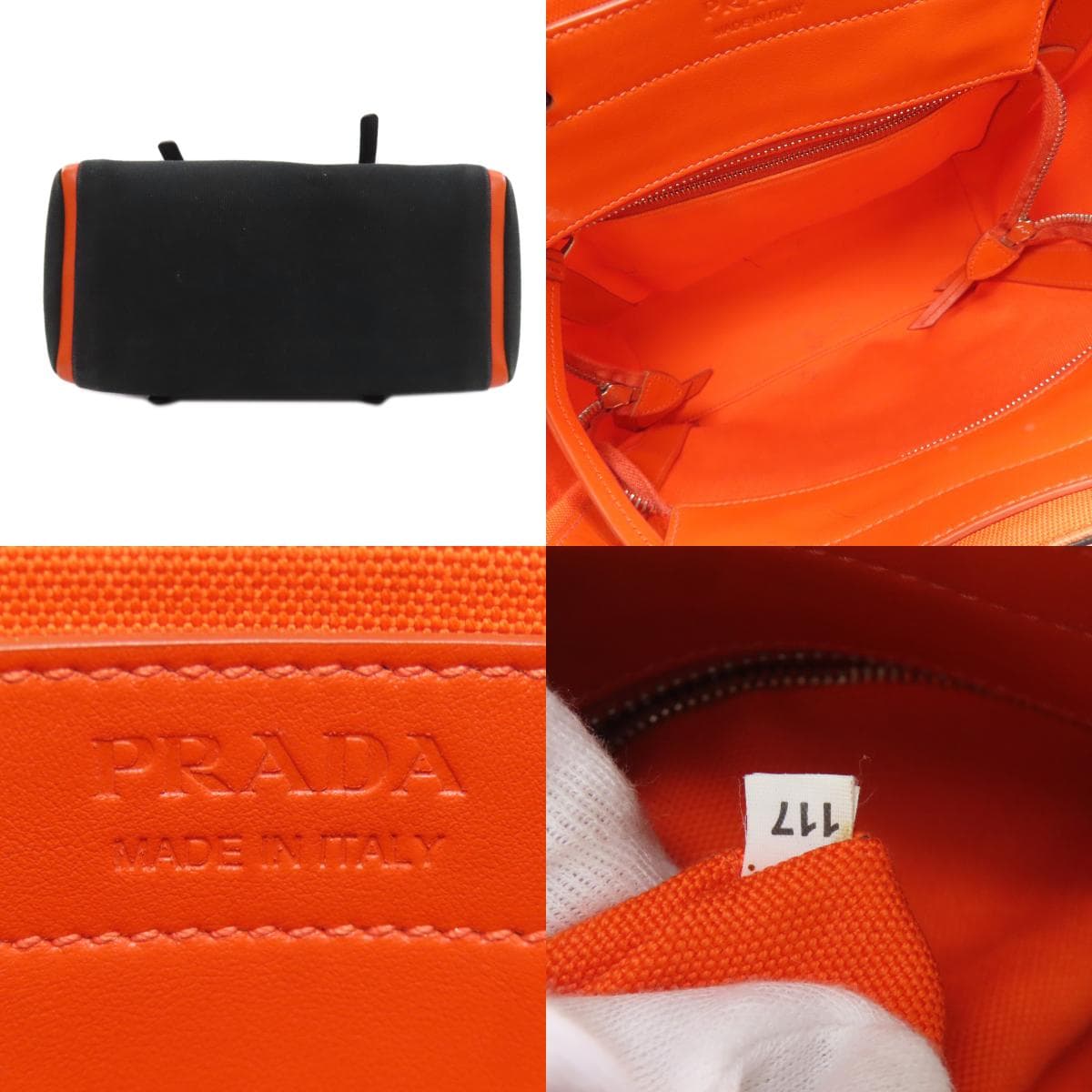 Prada Uverture Handbag Canvas Ladies [Used] [PRADA] 4