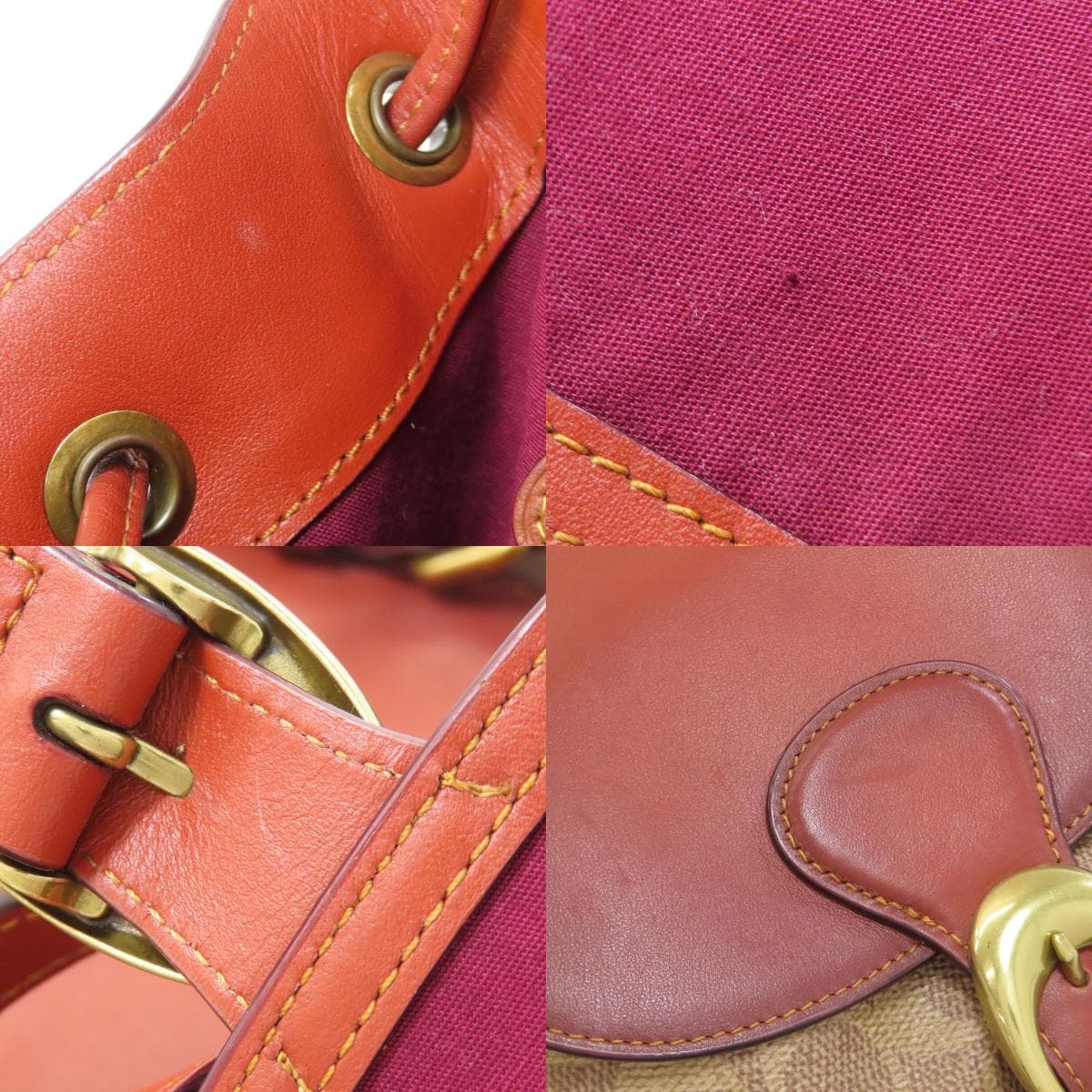 Coach 68563 Signature Backpack/Daypack PVC/Leather for Women [Used] [COACH] 68563 7