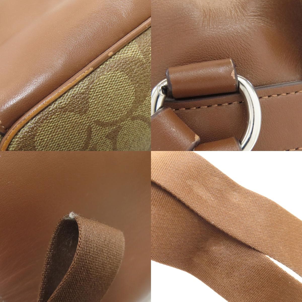 Coach CR130 Pace Backpack Signature Rucksack Daypack PVC/Leather Women's [Used] [COACH] CR130 9