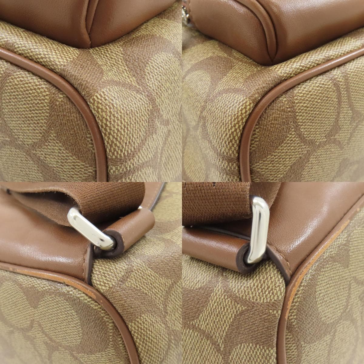 Coach CR130 Pace Backpack Signature Rucksack Daypack PVC/Leather Women's [Used] [COACH] CR130 10