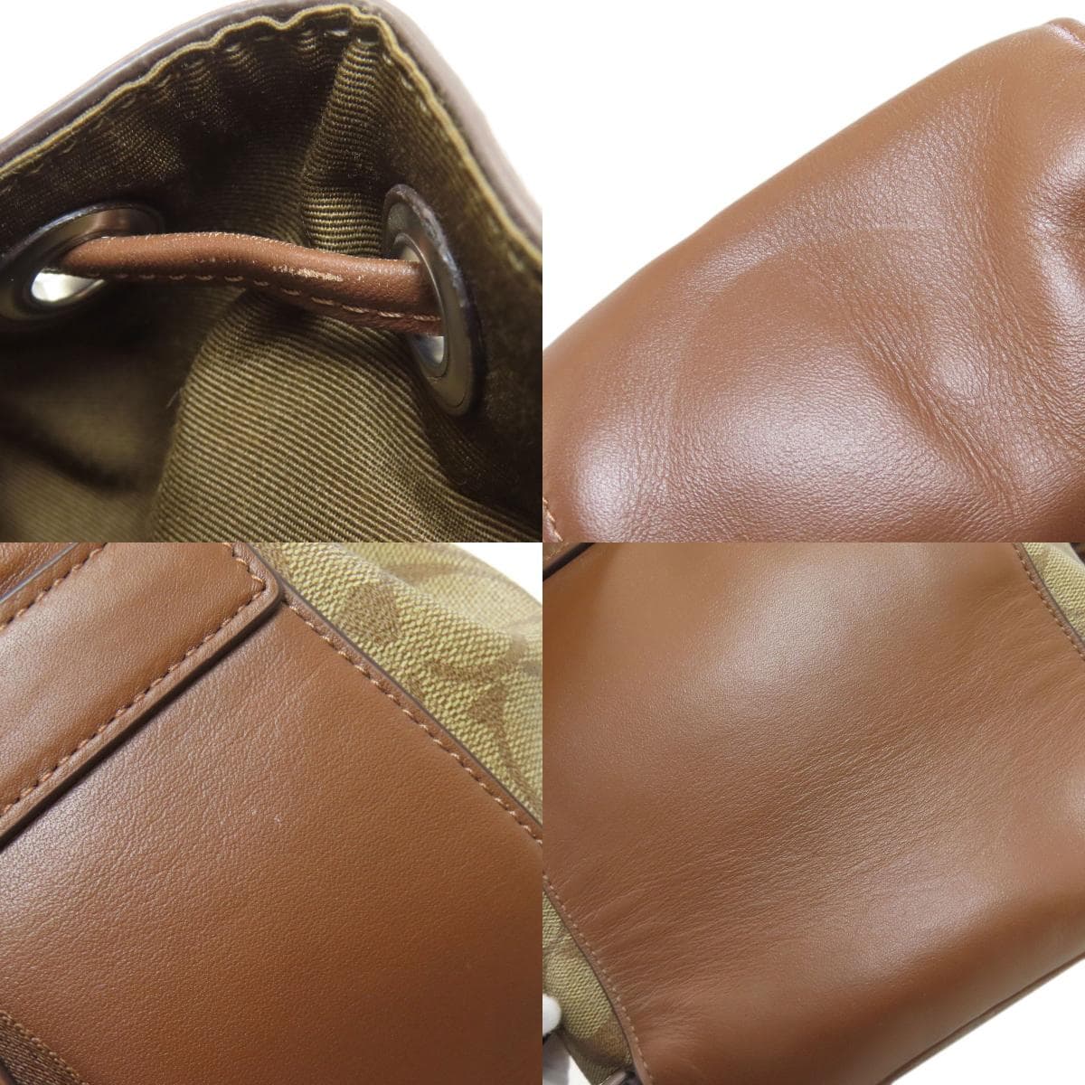 Coach CR130 Pace Backpack Signature Rucksack Daypack PVC/Leather Women's [Used] [COACH] CR130 8