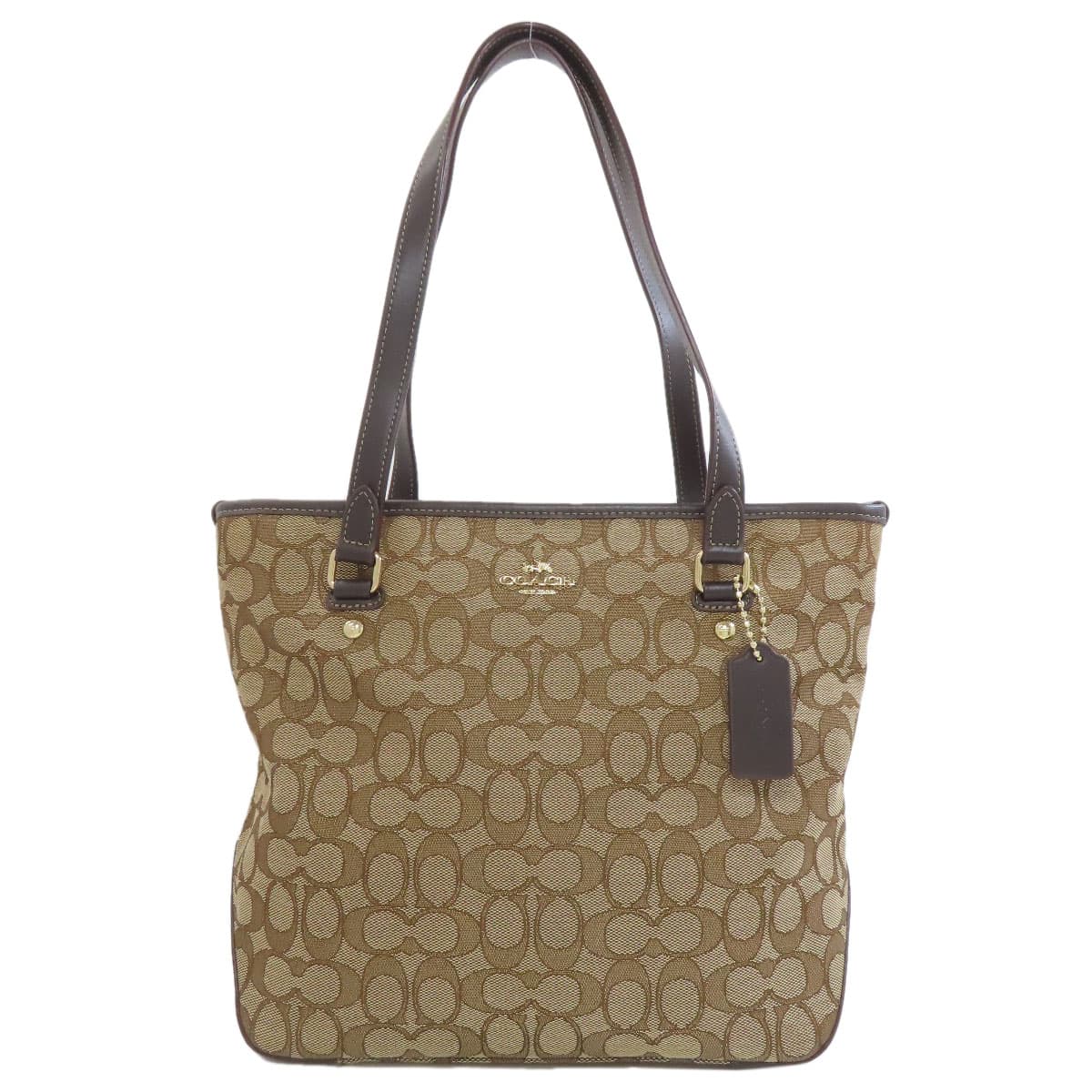Coach F58282 Signature Tote Bag Canvas Ladies [Used] [COACH] F58282
