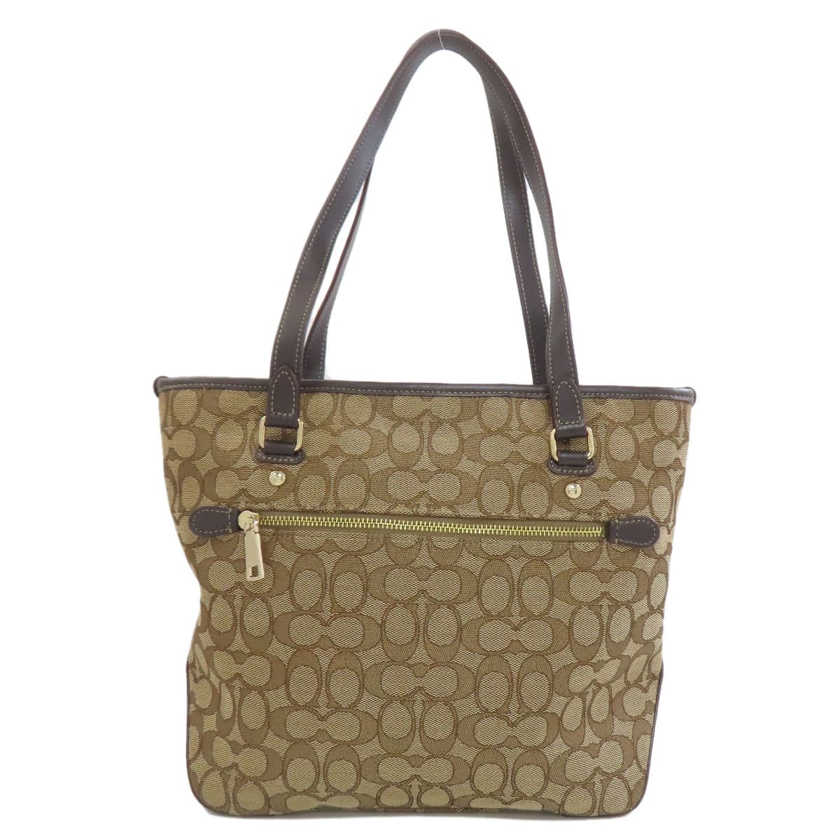Coach F58282 Signature Tote Bag Canvas Ladies [Used] [COACH] F58282 2