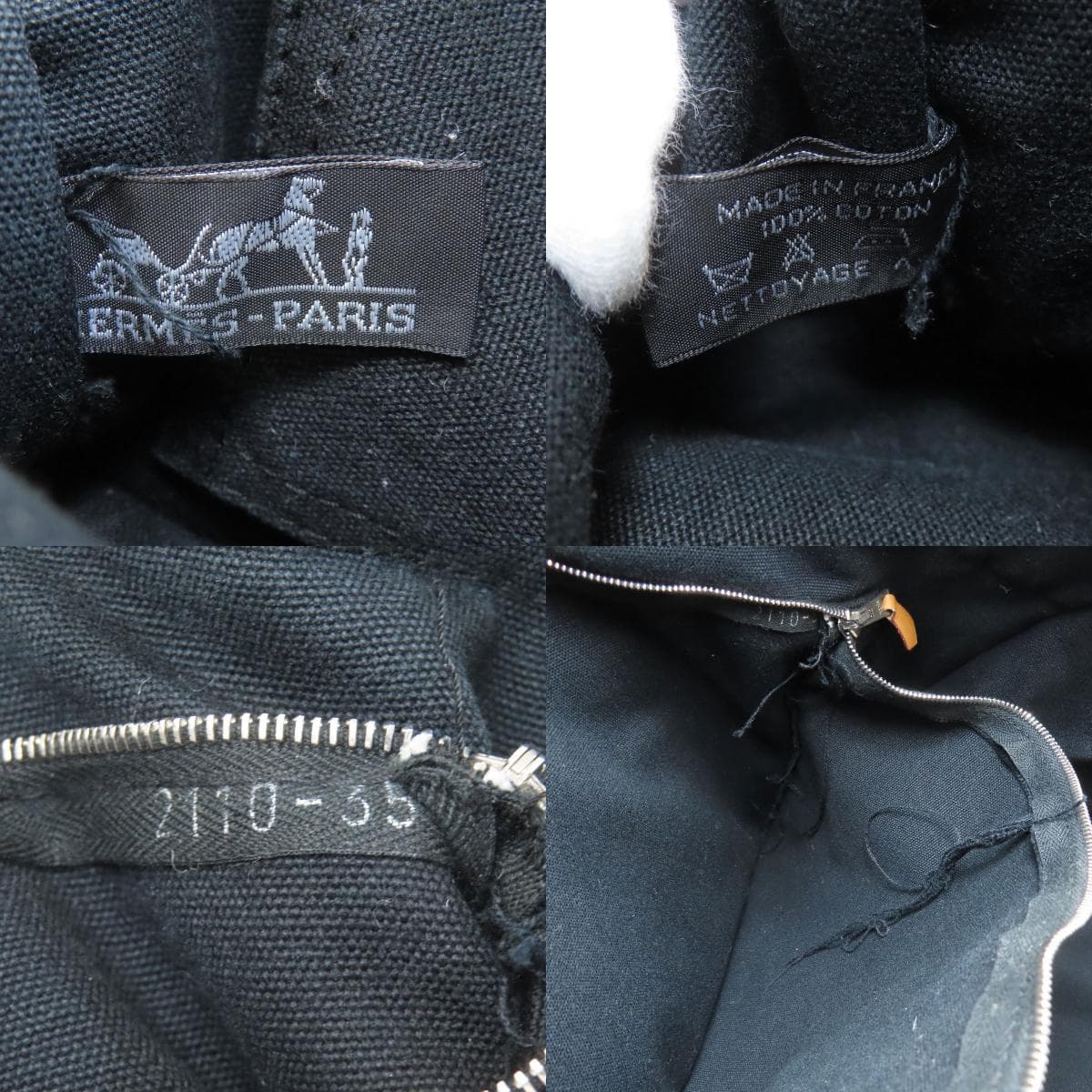 Hermes Sac Foulto GM Tote Bag Canvas Ladies [Used] [HERMES] 6