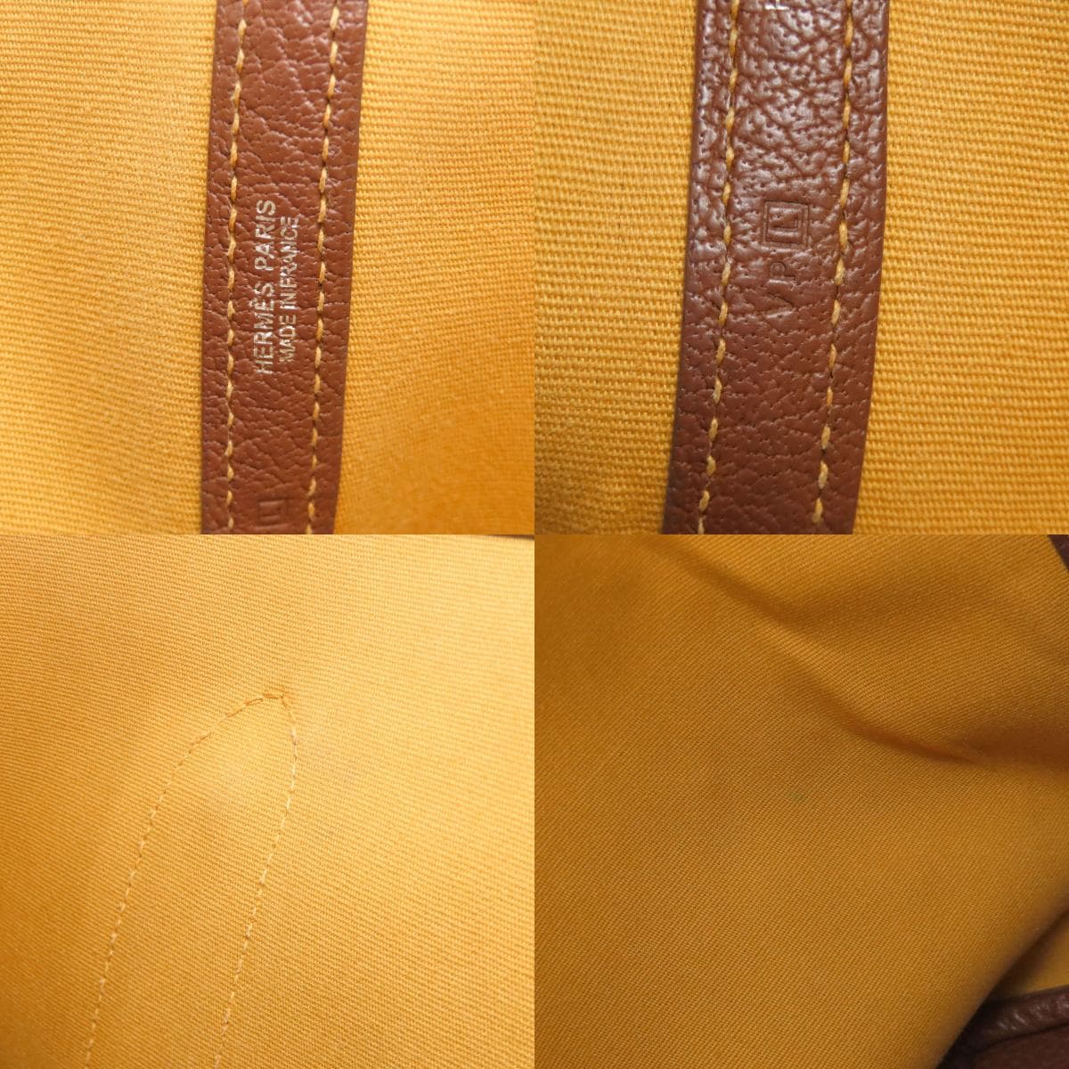 Hermes Garden Party PM Silver Hardware Tote Bag Toile Hache Women's [Used] [HERMES] 6