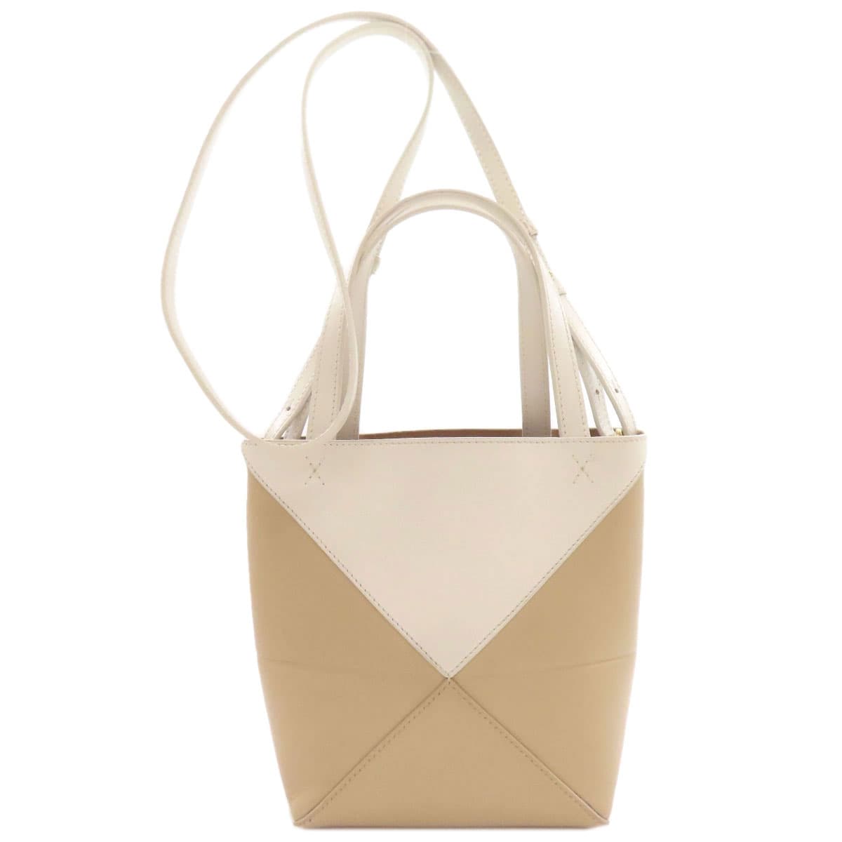 Loewe Puzzle Fold Tote 2WAY Handbag Leather Ladies [Used] [LOEWE] 2