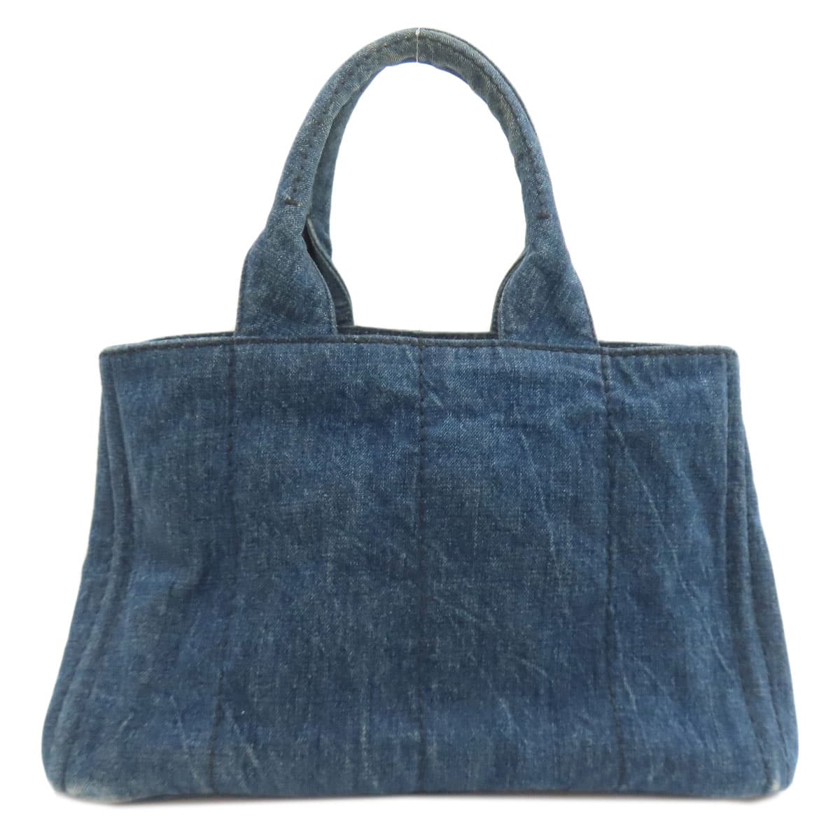 Prada Canapa Tote Bag Denim Ladies [Used] [PRADA] 2
