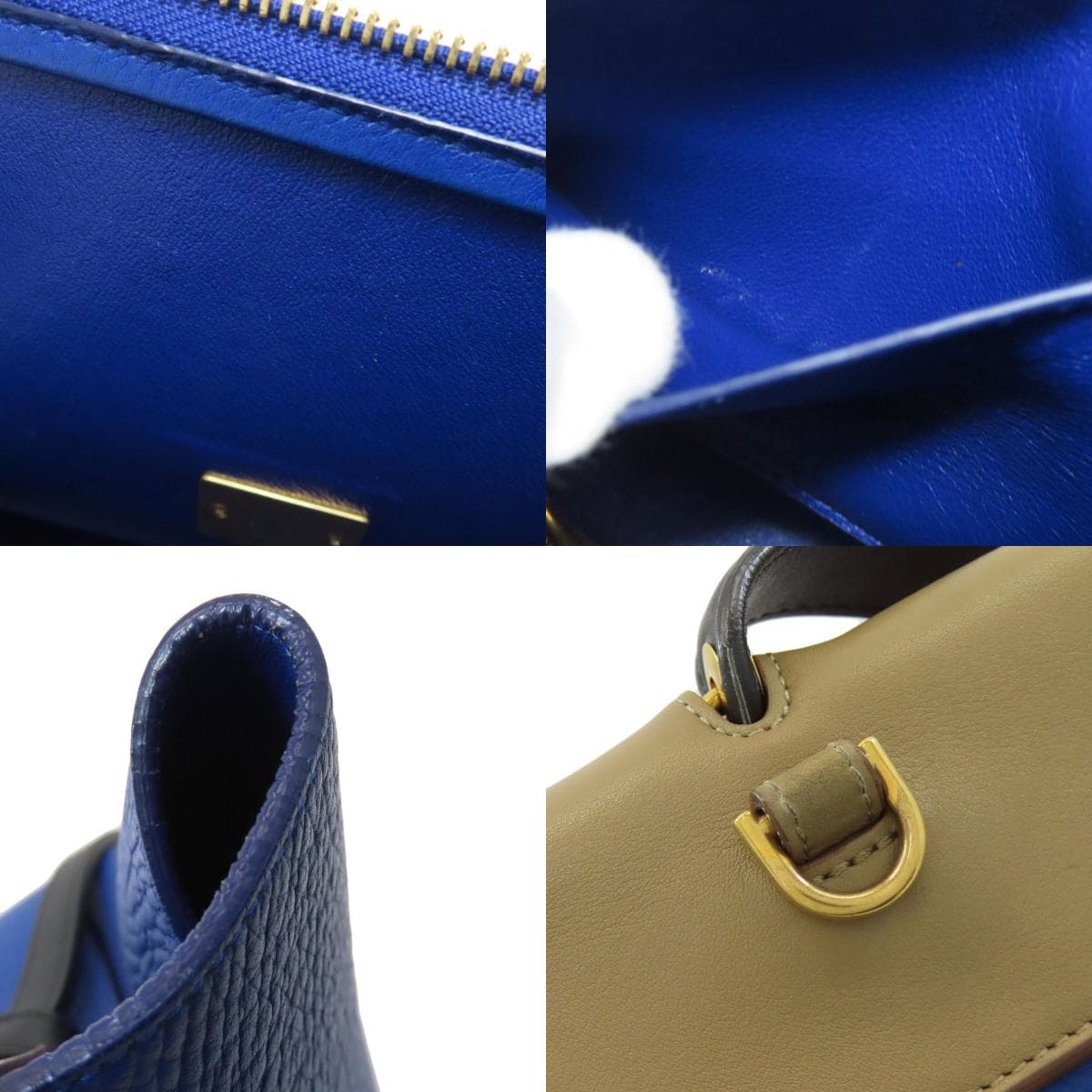 Celine Belt Bag 2WAY Handbag Calf Leather for Women [Used] [CELINE] 5