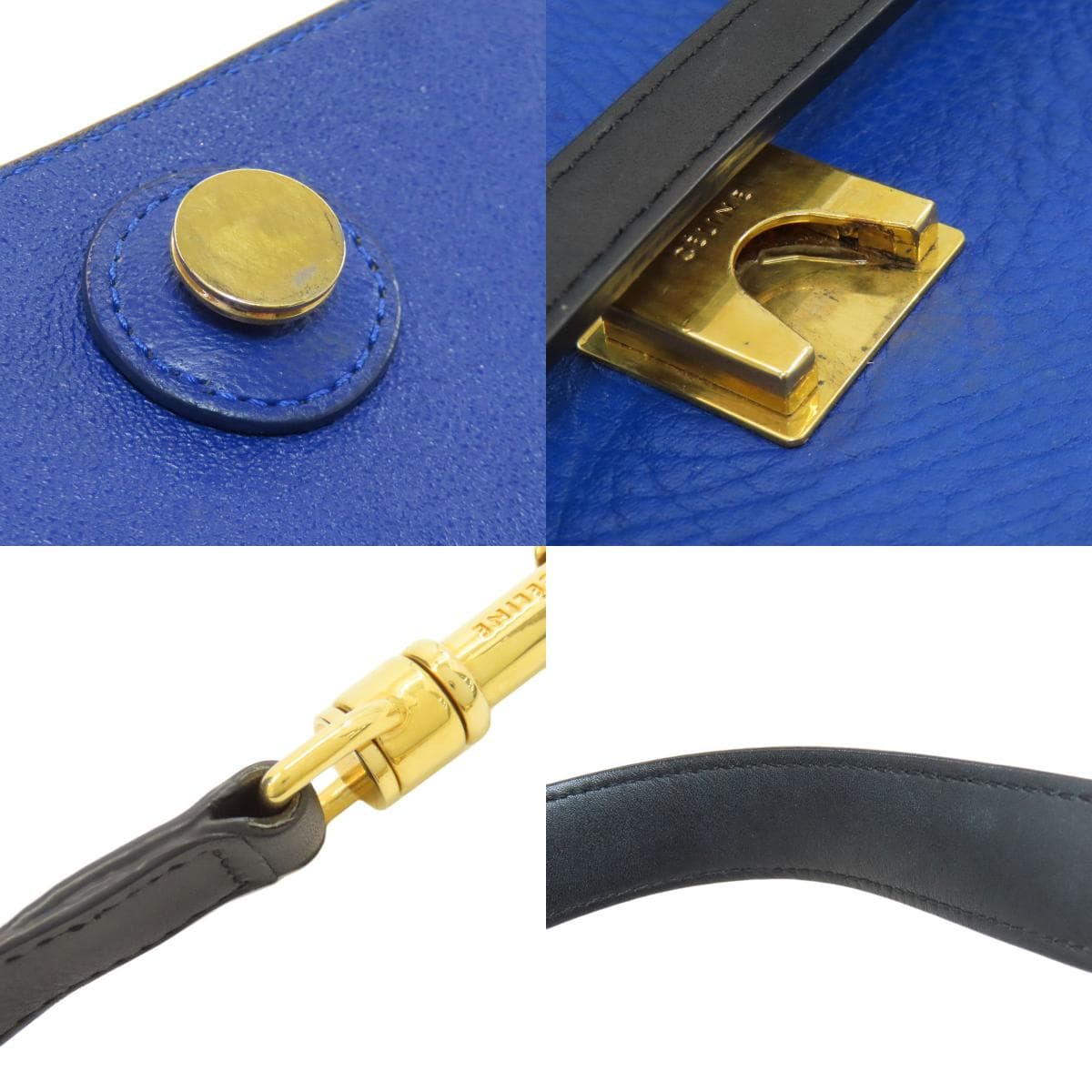 Celine Belt Bag 2WAY Handbag Calf Leather for Women [Used] [CELINE] 7