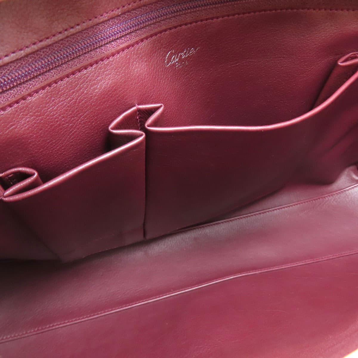 Cartier Cabochon Tote Bag Leather Ladies [Used] [CARTIER] 5