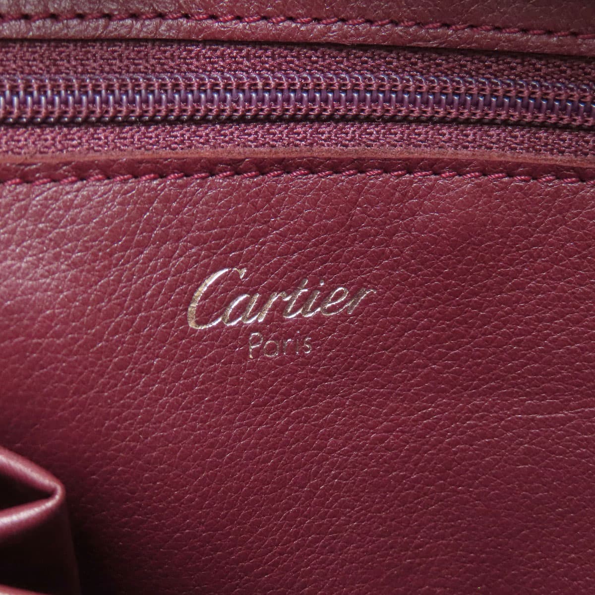 Cartier Cabochon Tote Bag Leather Ladies [Used] [CARTIER] 6