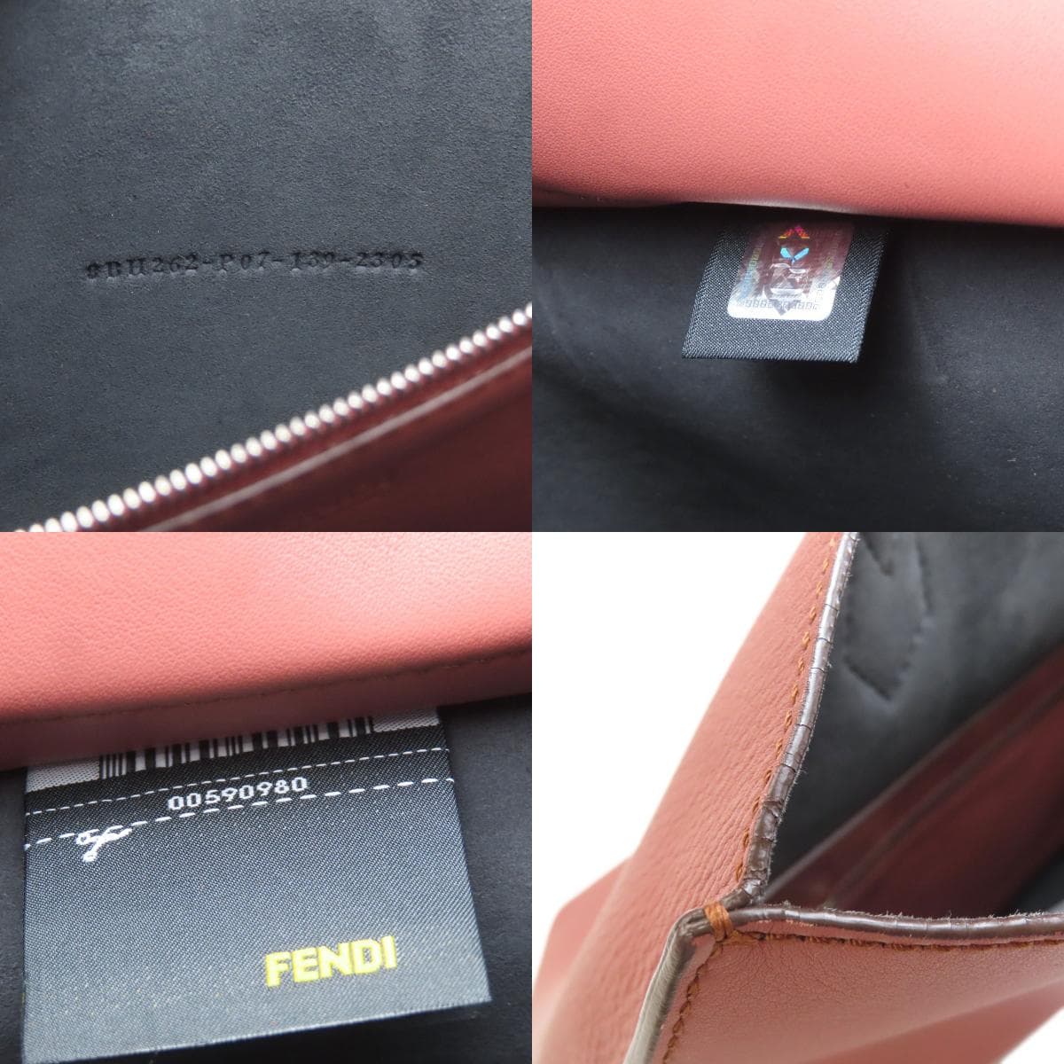 Fendi All-in Shopping Tote Bag Leather Women's [Used] [FENDI] 7