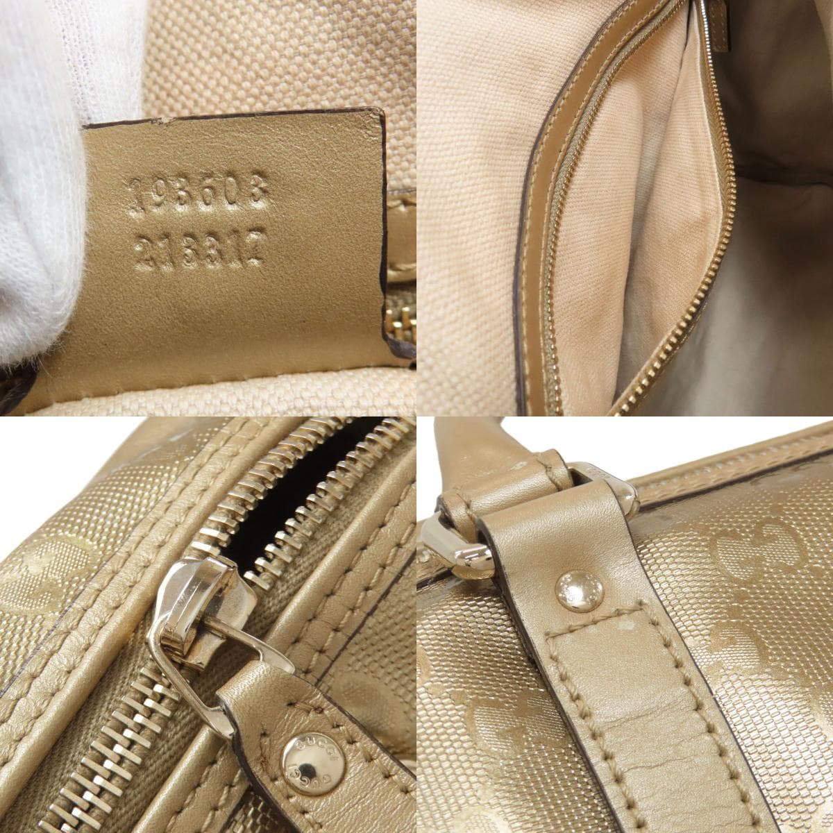 Gucci 193603 GG Imprime Boston Bag PVC Ladies [Used] [GUCCI] 193603 7