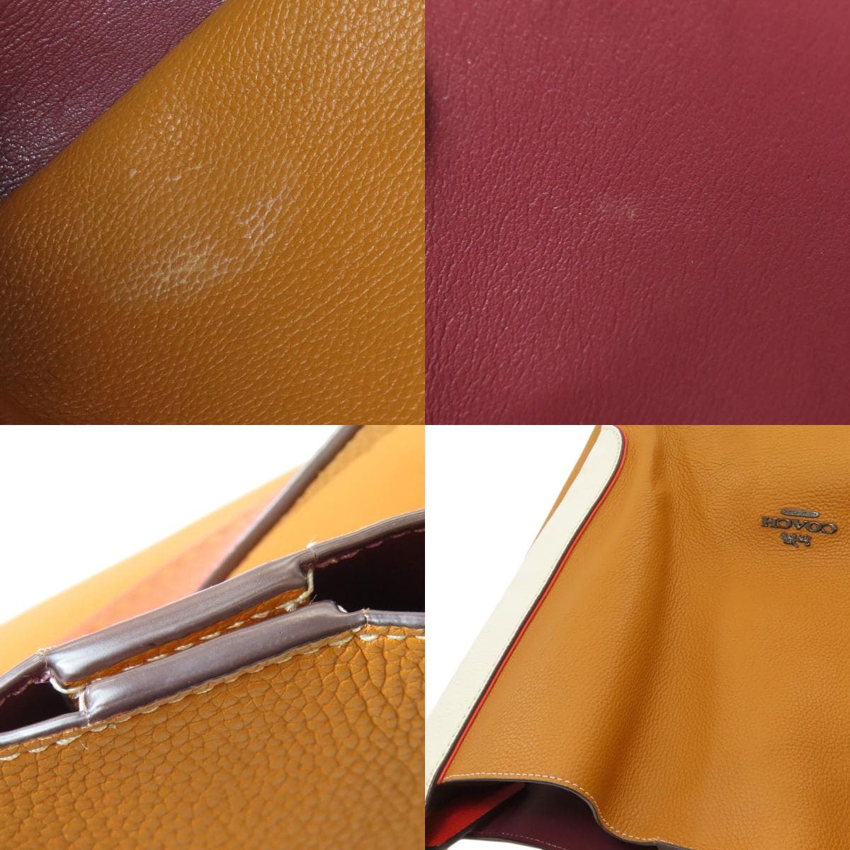 Coach 4300 Logo Tote Bag Leather Ladies [Used] [COACH] 4300 7