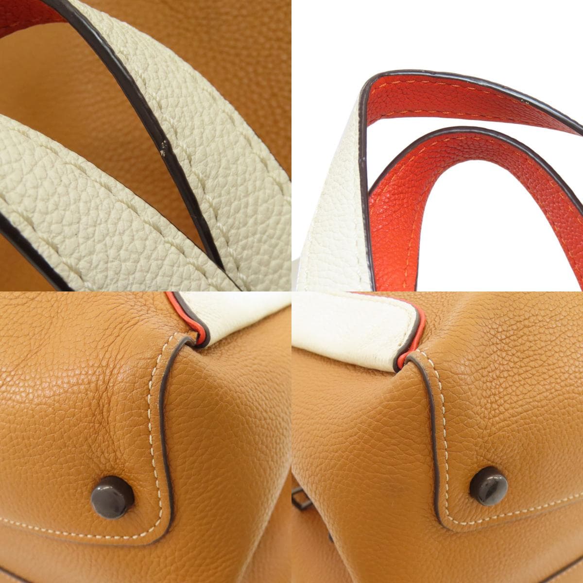 Coach 4300 Logo Tote Bag Leather Ladies [Used] [COACH] 4300 9