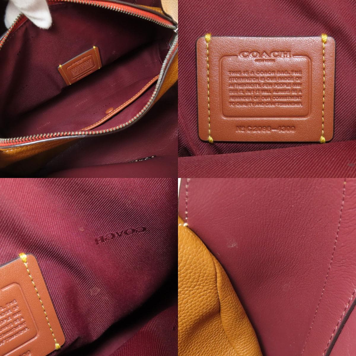 Coach 4300 Logo Tote Bag Leather Ladies [Used] [COACH] 4300 6