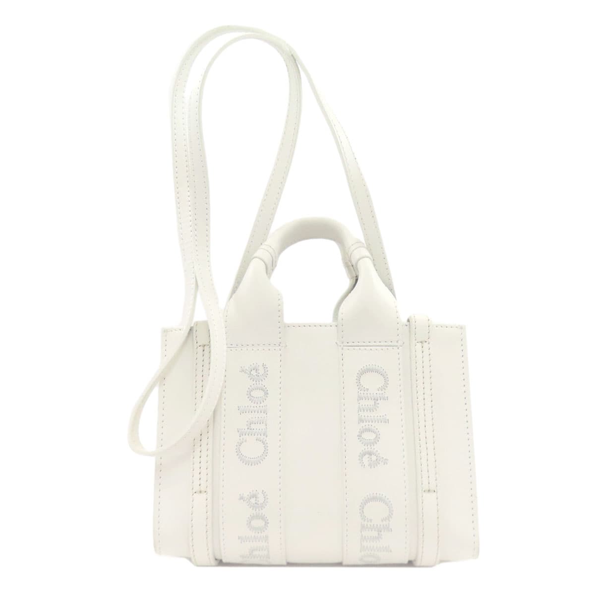 Chloe Woody Mini 2WAY Handbag Leather Ladies [Used] [CHLOE] 2