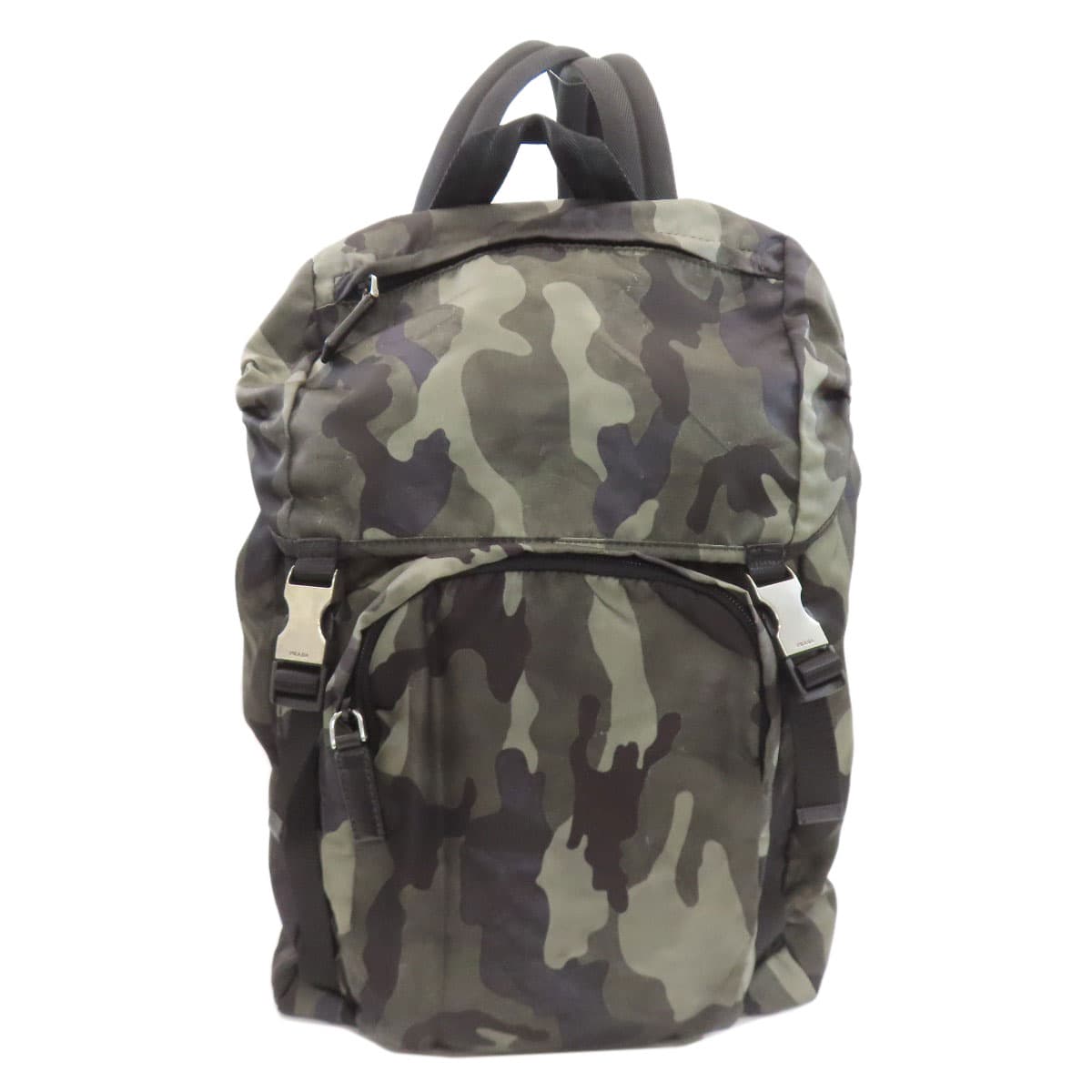 Prada camouflage pattern backpack/daypack made of nylon material for women [Used] [PRADA]