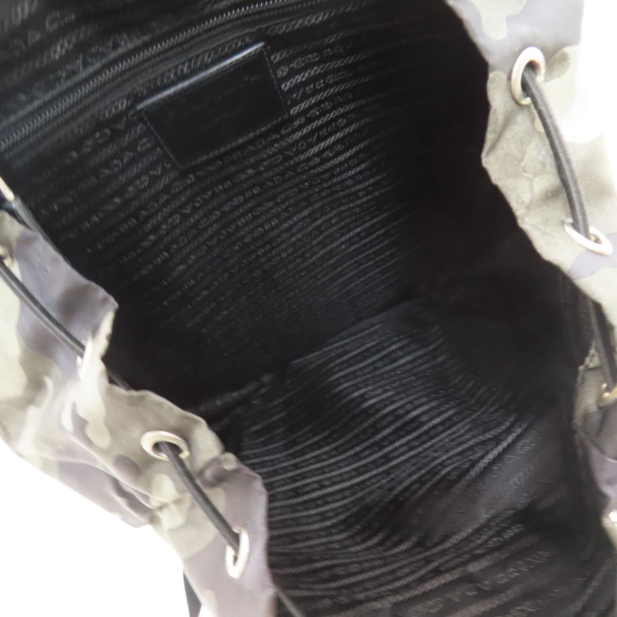 Prada camouflage pattern backpack/daypack made of nylon material for women [Used] [PRADA] 5