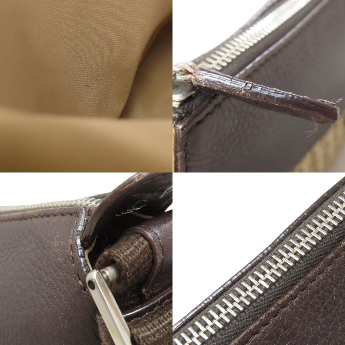 Christian Dior Trotter Pattern Shoulder Bag Canvas/Leather Ladies [Used] [CHRISTIAN DIOR] 8