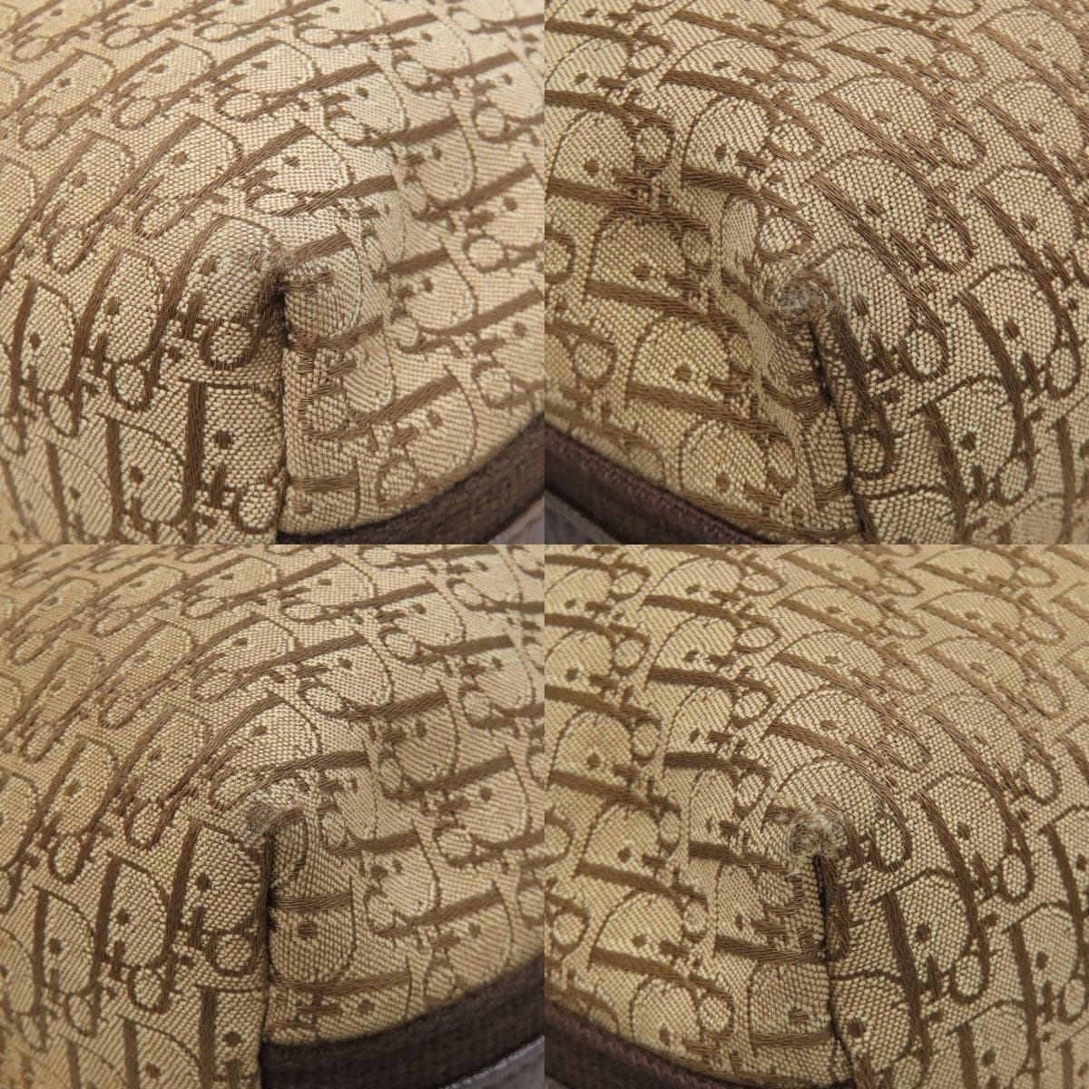 Christian Dior Trotter Pattern Shoulder Bag Canvas/Leather Ladies [Used] [CHRISTIAN DIOR] 10