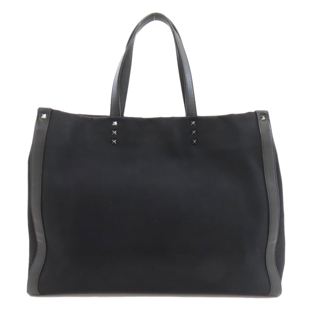 Valentino Studded Tote Bag Canvas Ladies [Used] [VALENTINO] 2