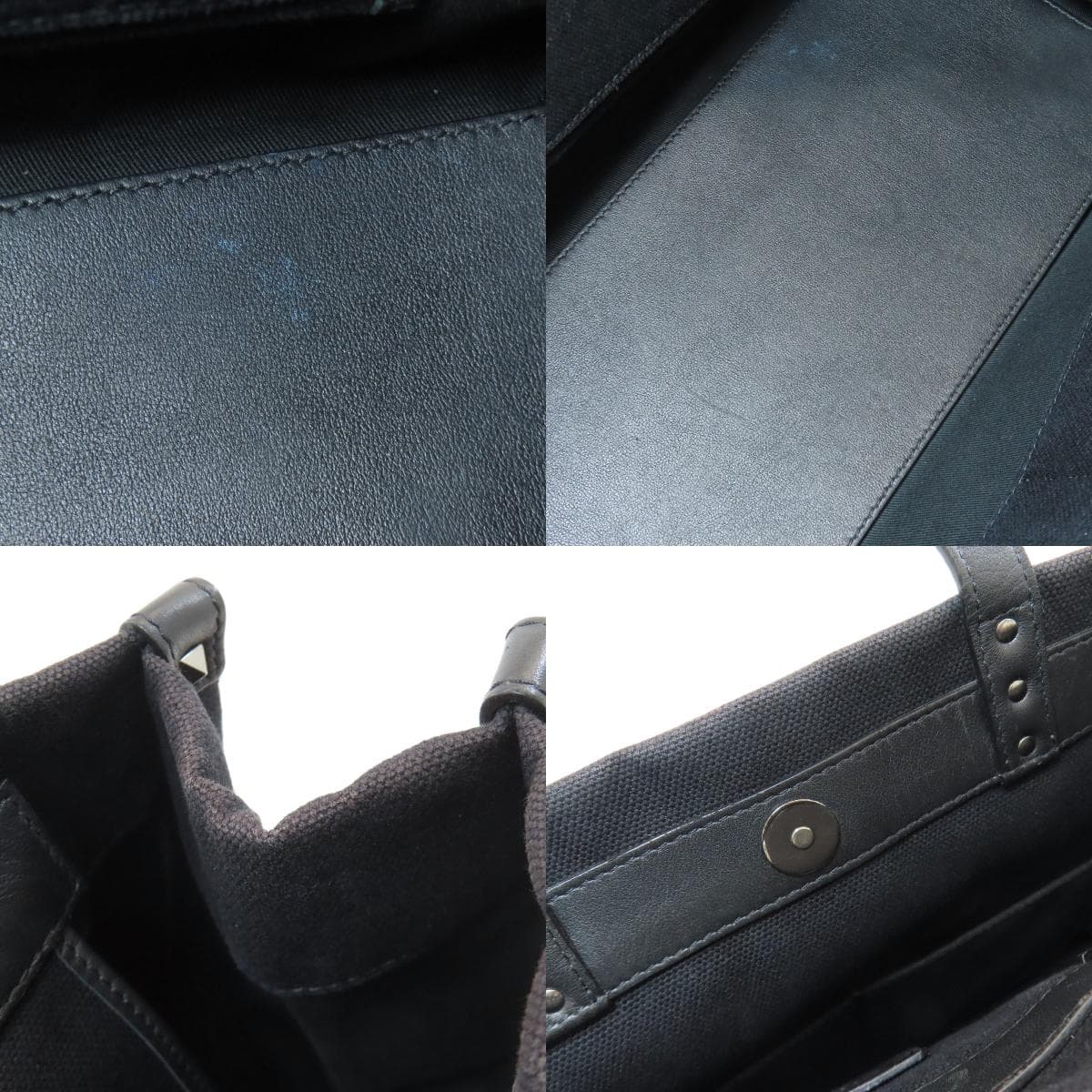 Valentino Studded Tote Bag Canvas Ladies [Used] [VALENTINO] 6