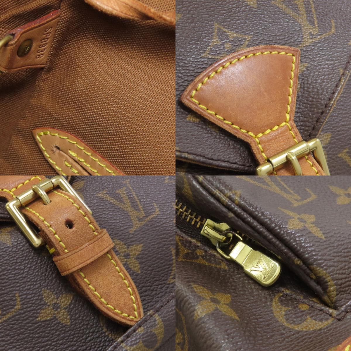 Louis Vuitton M51136 Montsouris MM Backpack/Daypack Monogram Canvas for Women [Used] [LOUIS VUITTON] M51136 6