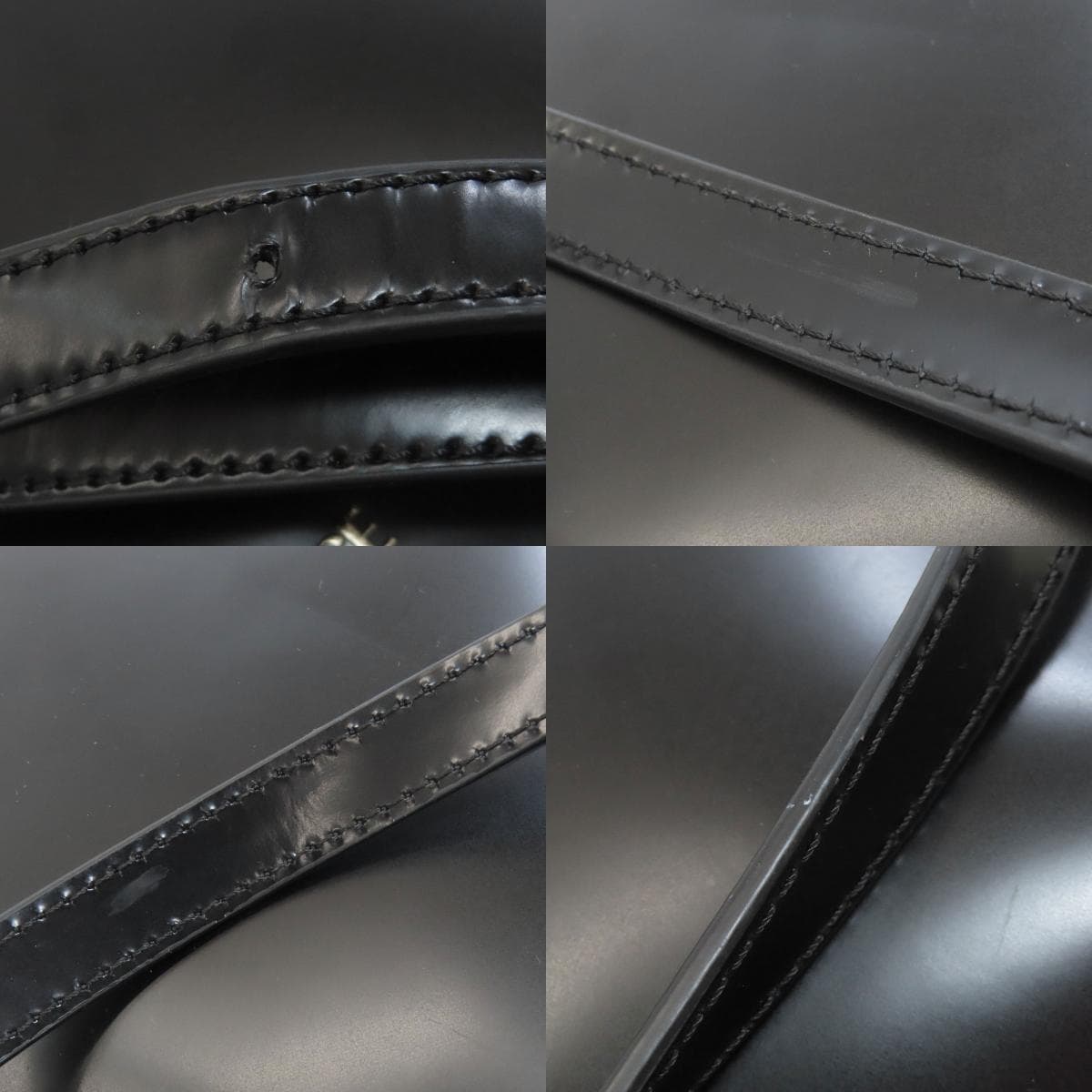 Versace Logo Shoulder Bag Leather Women's [Used] [VERSACE] 9