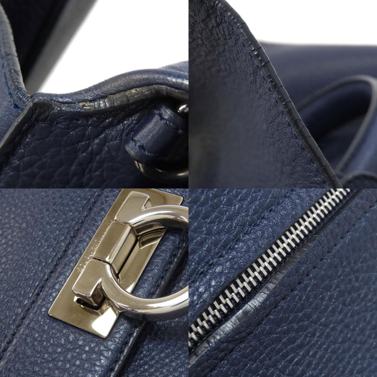 Salvatore Ferragamo Gancini Hardware 2WAY Handbag Leather Ladies [Used] [Salvatore Ferragamo] 7