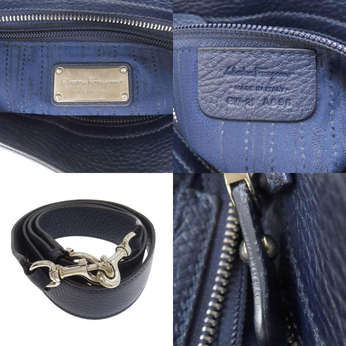 Salvatore Ferragamo Gancini Hardware 2WAY Handbag Leather Ladies [Used] [Salvatore Ferragamo] 6